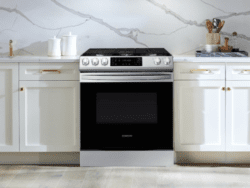 Samsung 6.0 cu. ft. Smart Slide-in Gas Range with Air Fry & Convection in Fingerprint Resistant Stainless Stee