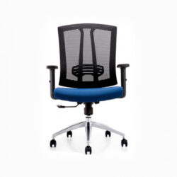 MR FURNITUREAreo Black Medium Back Chair 