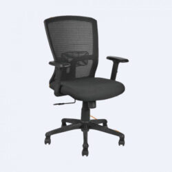 MR FURNITURE Fuji Black Mesh Chair 
