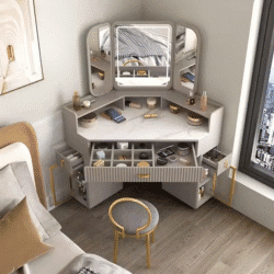Long - lasting Luxury Solid Wood Dressing Table