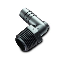 UNITED STATE PLASTIC CORP.(PLASTIC  FITTING CATEGORY -Tube Fittings) Black HDPE Male Threaded x Hose Barb Elbows