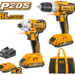 INGCO Lithium-ion cordless 2 pcs combo kit CKLI2008