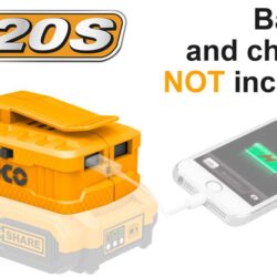 INGCO Lithium‑Ion USB-A Charger CUCLI2001