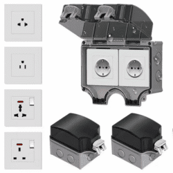 IP66 Waterproof Junction Box Industrial Grade Panel Mount 3Pin