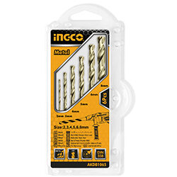 INGCO 6 Pcs HSS twist drill bits set AKDB1065