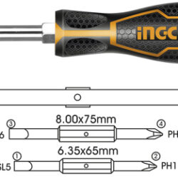 INGCO 6 In 1 screwdriver set AKISD0608