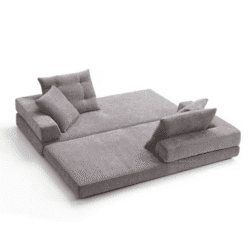 Minimalist Modern Nordic Multi-Functional Foldable Sofa Bed High Resilience Sponge Living Room Sofa Includes Comfort Pillows