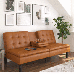 Gray Linen Upholstery Living Room Sofa Set