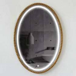 Oval Wall Mirror Metal Frame Design Dresser Miroir