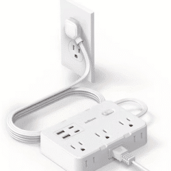 US Plug Power Strip with 6 AC Outlets