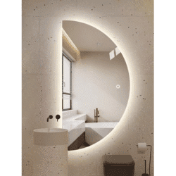 Modern Simple Style Bathroom Mirror Smart LED Light