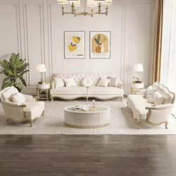 Family Genuine Leather Living Room Sofas