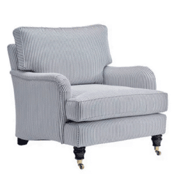 French retro fabric single sofa chair