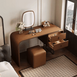 Drawers Hair Dressing Table Makeup Organizer Small Women Mirror Dressing Table Storage