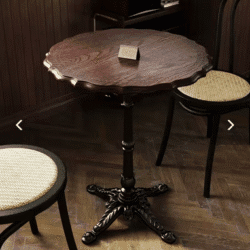 French retro restaurant table and chair