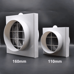 110/160mm Washable Duct Air Filter