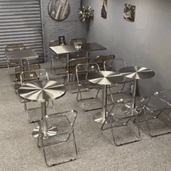Round Solid Stainless Steel Table