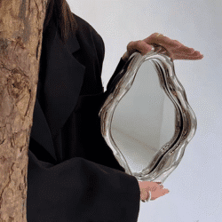 Irregular vintage dresser mirror