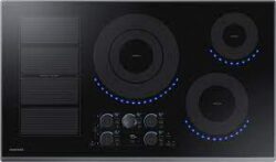 samsung 36" Smart Induction Cooktop in Black Stainless Steel