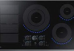 samsung 36" Smart Induction Cooktop in Black Stainless Steel