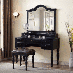 Modern Black Dressing Table Drawers