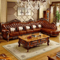 Wood Brown European Sofas