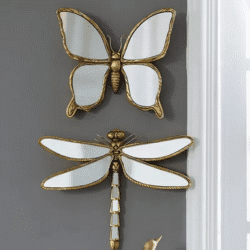 Vintage Butterfly Resin Mirror