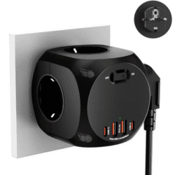 Eu plug multi-functional wall socket