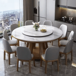 Marble Round Dining Table