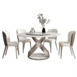 Round Rock Plate Tables Dining Table