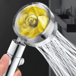 Water Saving Shower Head High Preassure Turbo Propeller Flow