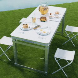 Outdoor Aluminum Alloy Folding Dining Tables