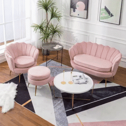 living room single Sofa Nordic Velvet Armchair Ergonomic design modern Corner small sofa
