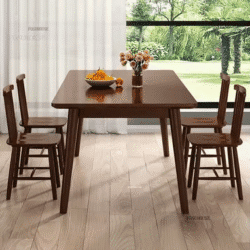 Nordic Solid Wood Dining Tables and Chairs Set
