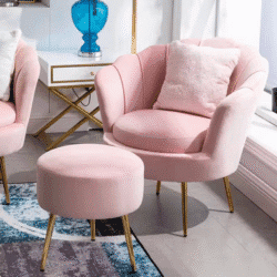 Light Luxury Nordic Velvet Lounge Chairs