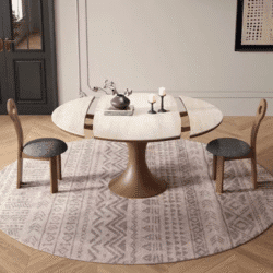 Round Table Sedentary Luxury Dining Multifunction Furniture Restaurant Table