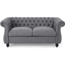 New Traditional Chesterfield Loveseat Sofa
