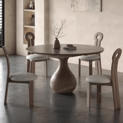 Round Wooden Dining Table