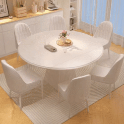 Extendable Long Round Table