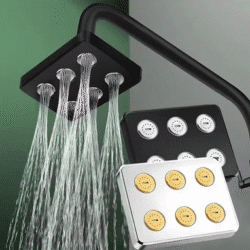 360° Mini-Surround Pressurized Top Spray Shower Head
