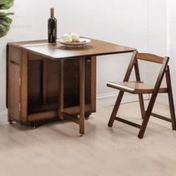 Solid Wood Folding Dining Table