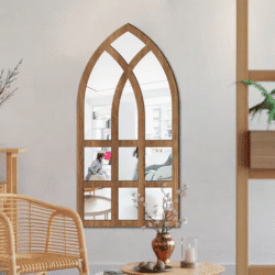 Imitation Window Arch Design Acrylic Mirror Wall Sticker