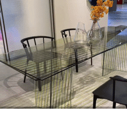 Modern Rectangle Negotiation Table Household Large Flat Dining Table
