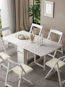 Foldable Dining Table For Small Household