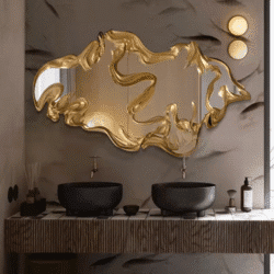 European style light luxury decorative mirror