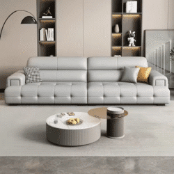 New High-backrest Lawrence Leather Sofa