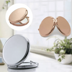 Metal Handheld Makeup Mirror