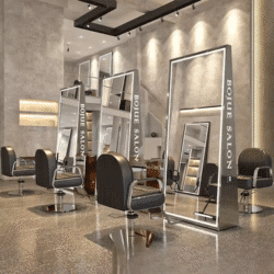 Barber shop mirror