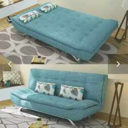 Modern Office Living Room Small Household PU Leather Simple Sofa Bed