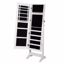 Multifunctional dressing floor mirror cabinet